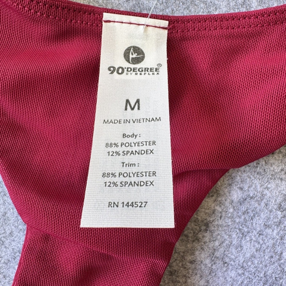90 Degree by Reflex Courtside Utility Bra Dress Beet Red Womens M NWT - Picture 4 of 14